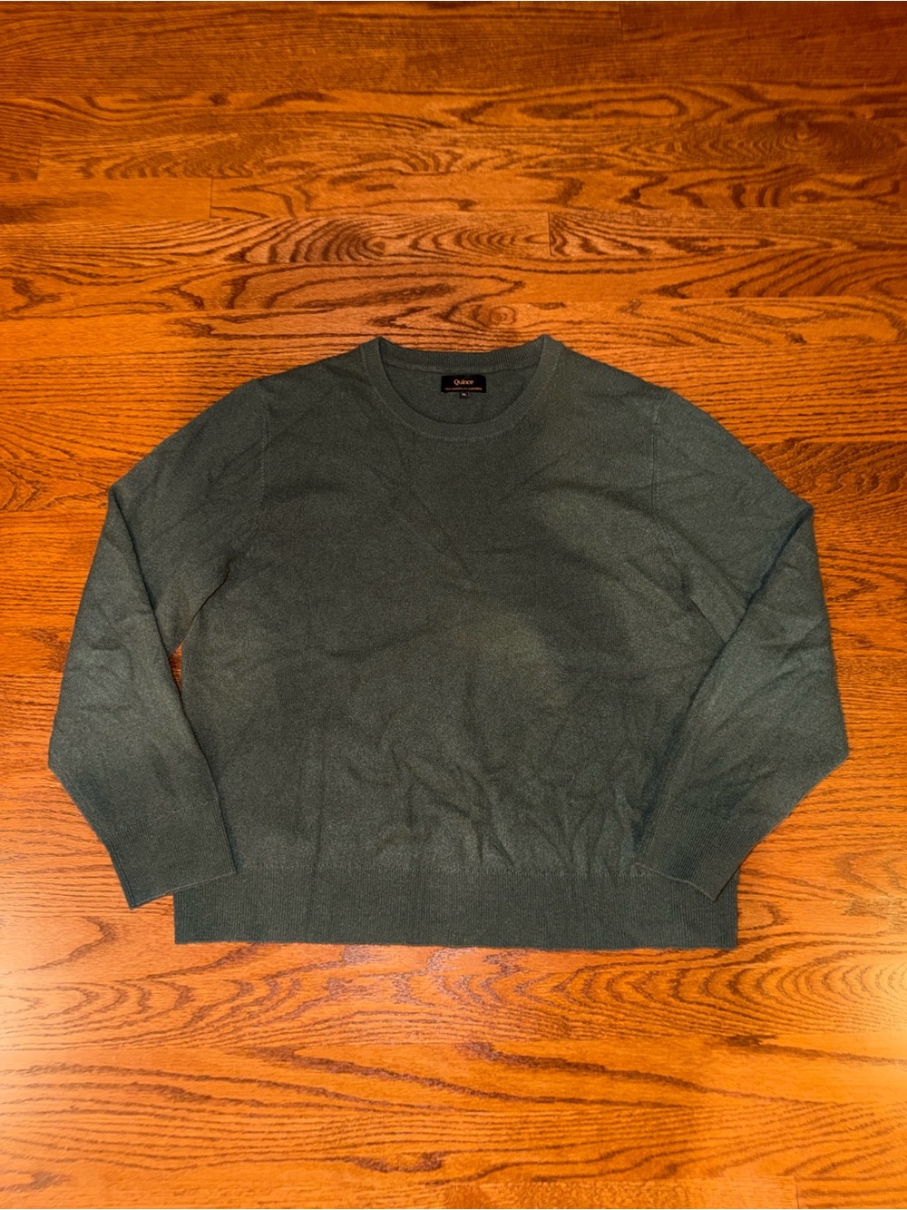 Quince Green Cashmere Sweater Size XL